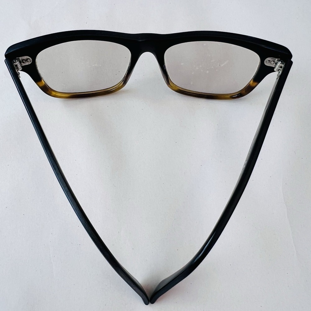 Gucci GG 1080 OHQ 150Plastic Square Oval Eyeglasses - Black Zebra - Picture 4 of 9